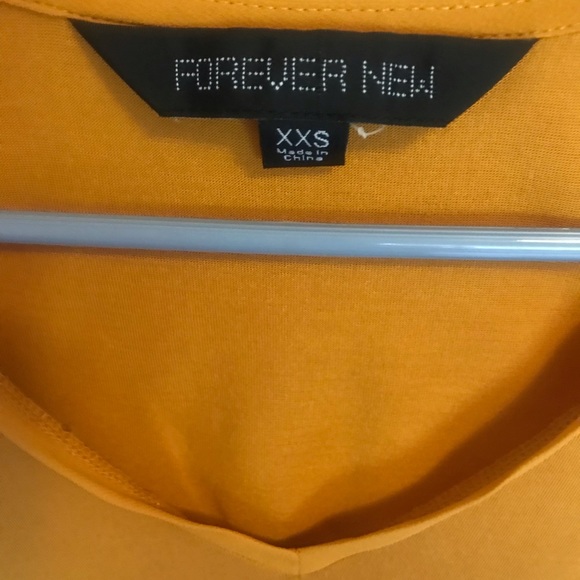 Forever New Top! Mustard coloured XXS - Picture 4 of 8